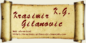 Krasimir Gilanović vizit kartica